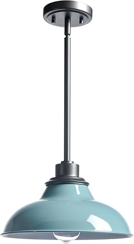 Miniatura 15 de Lámpara colgante moderna para isla de cocina para rincón de pan, bar, comedor, cafetería, azul mar, verde, estilo nórdico Verde (Sea