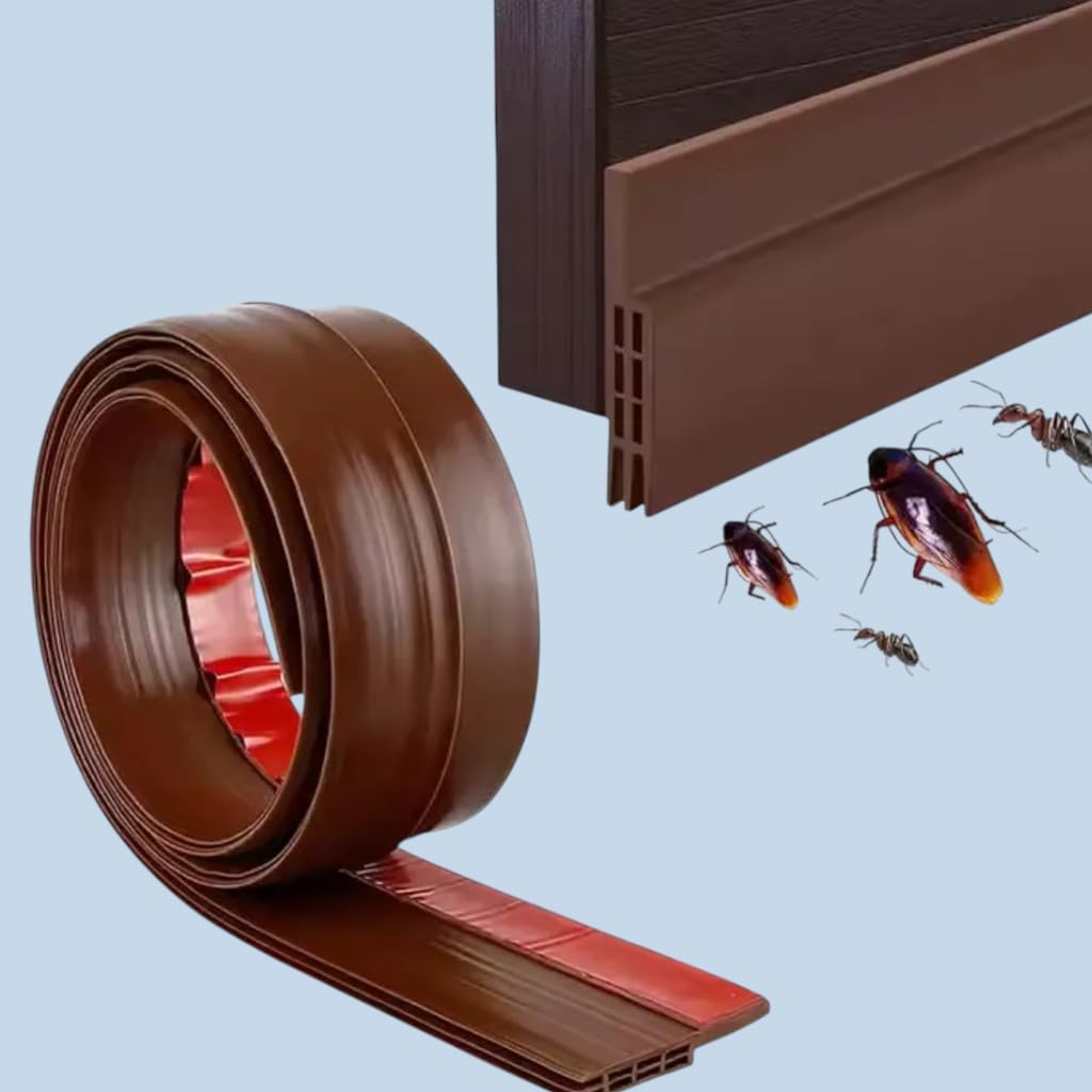 Door Bottom Guard Seal Strip Soundproof Draft Stopper Bug Protection | Self Adhesive Door Seal Strip Dust Proof Noise Blocker Protection-image-39
