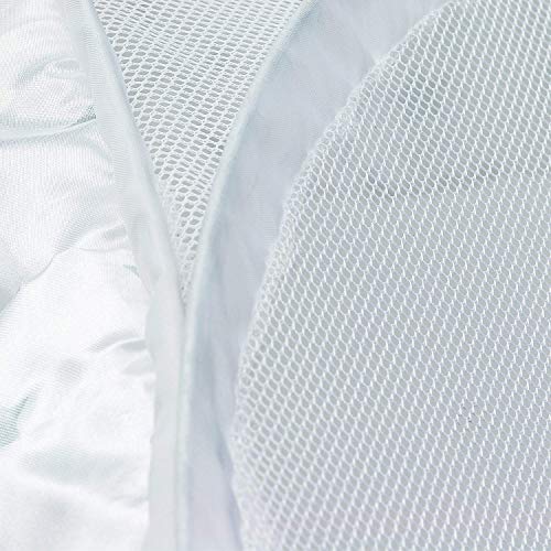 Houseables Baby Crib Safety Net, Mosquito Babies Bed Netting Tent Babies, White, 48" X 26" X 57", Mesh, Toddler Pack N Play Canopy, Pop up Protection for Infants, Sleeping Beds, Insect Bumper Cover