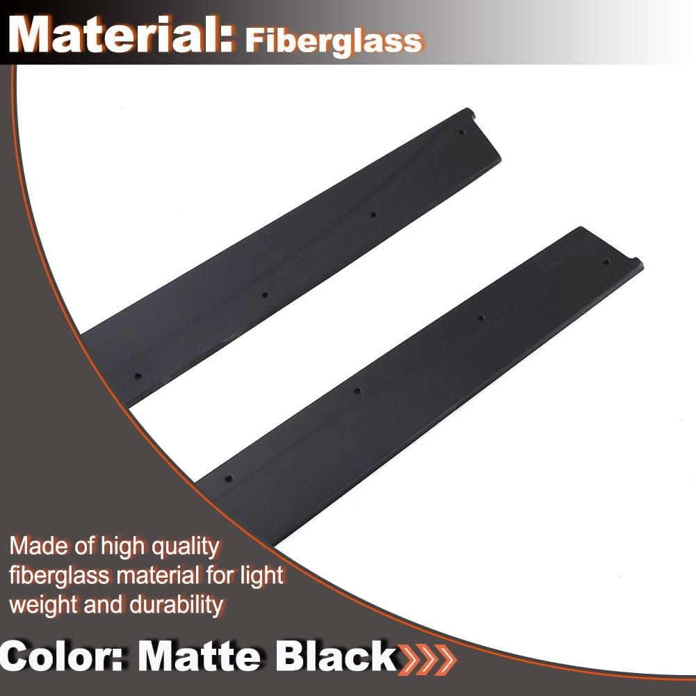 MCARCAR KIT Matte Black Side Skirts fit for BMW M4 F82 F83 2014-2020 Coupe Convertible 2Door Under Door Rocker Panels Valance Extension Lip Factory Outlet (Fiberglass)