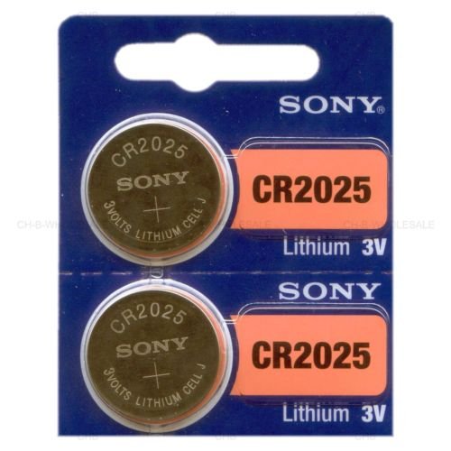 SONY CR2025 3V Lithium Coin Battery Expire 2026 FRESHLY NEW - USA 2 Pack