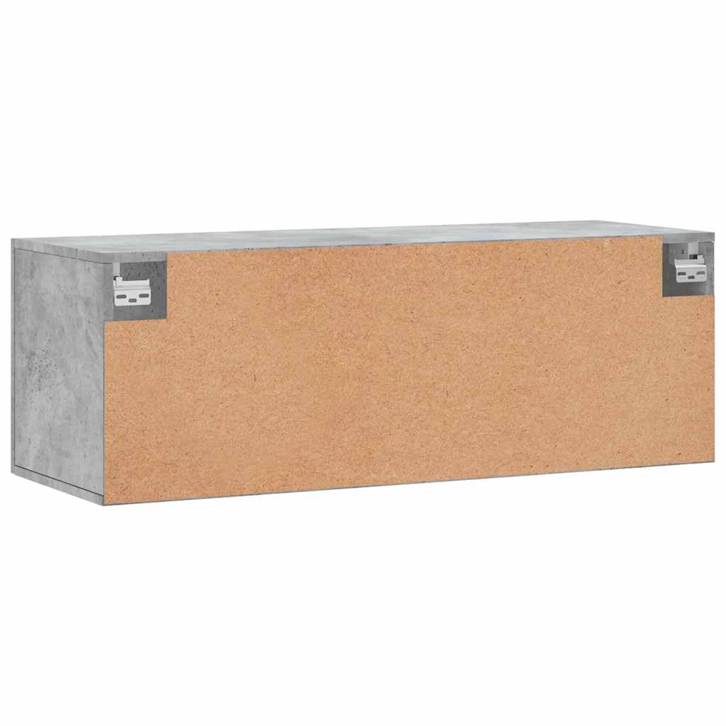 vidaXL Szafka wisząca, szarość betonu, 100x36,5x35 cm, szafka wisząca, szafka wiszaca, szafka na sciane, wisząca szafka, szafka na ścianę