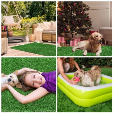 SSRIVER 80*130CM Hundeklo für Zuhause & Hundetoilette Balkon Welpen Training Hundetoilette Ersatzrasen mit Kunstrasen Outdoor Ideal für Wohnung & Balkon