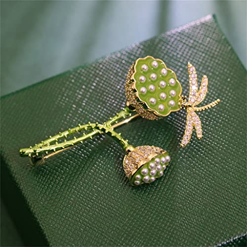 Broche lotus décoration pull et manteau pour look quotidien - 3