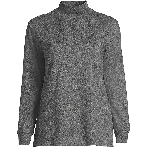 Image of Lands' End Women's Plus Size Long Sleeve Super T Mock