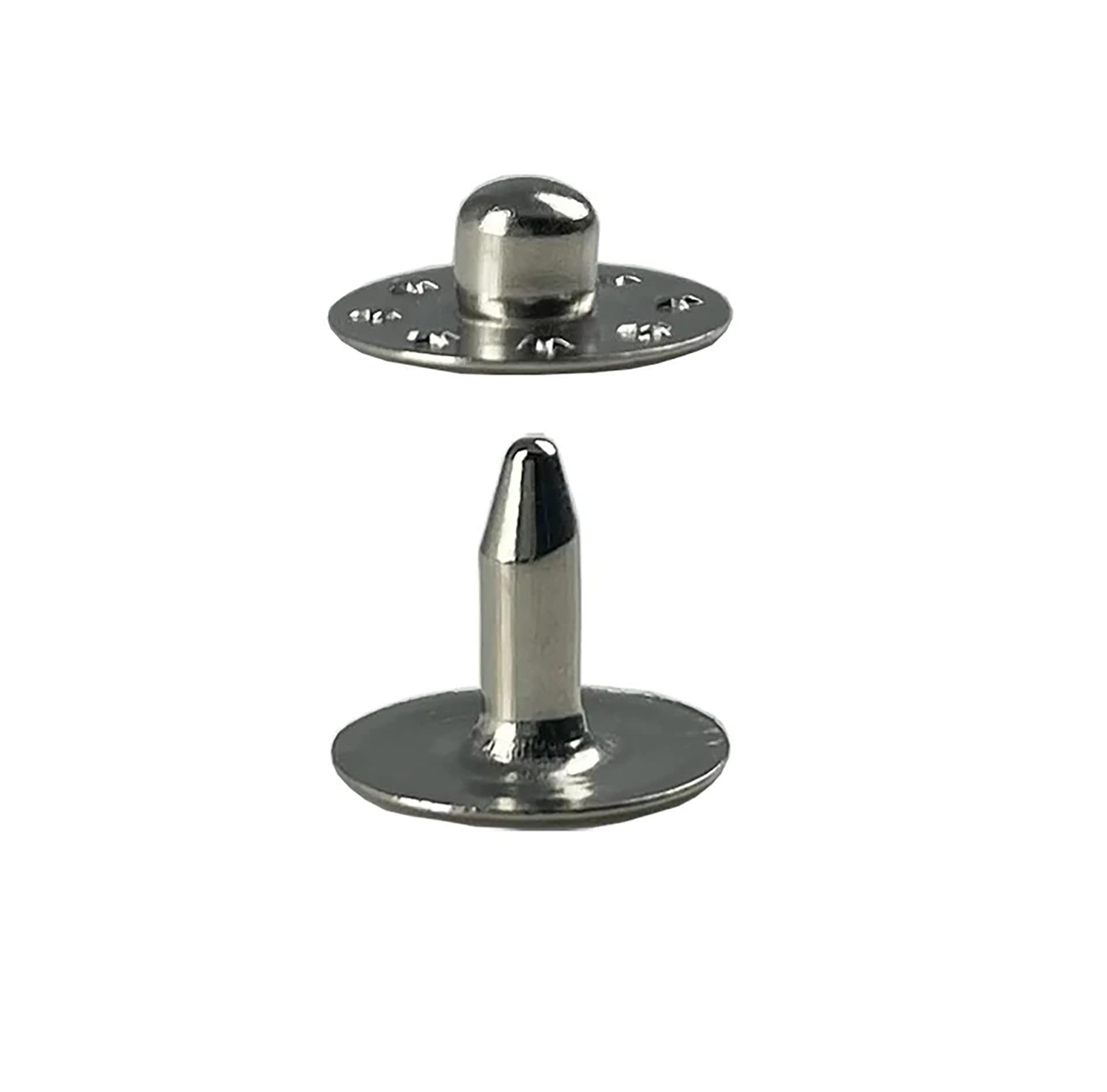 50 Sets (100 pcs) of Hobby Trendy Brass 9.5mm Brass Nipple (Jean) Rivets