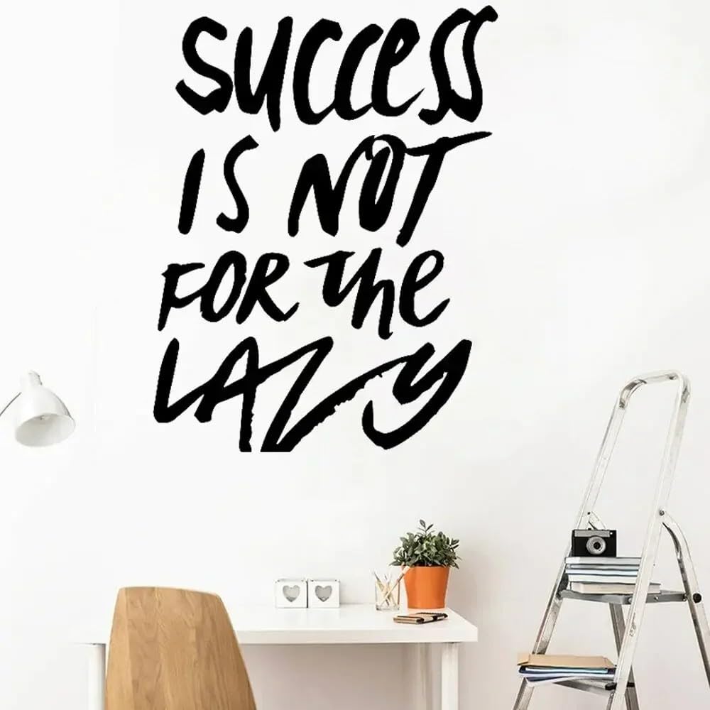 Motivational Quote Wall Sticker Phrase Vinyl Decal Inspirational Quotes Wall Decor Removable Home Room Decoration 28x36cm