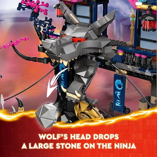 Image of LEGO Ninjago Wolf Mask Shadow Dojo Building Toy - Pretend Play Ninja Figures & Playset - Toys for Boys & Girls, Ages 9+ Years - W / 8 Minifigures - 71813