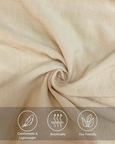 LOFBAZ Women Linen Palazzo Wide Leg Pants Flowy Lounge Casual High Waist Trousers Summer Beach Boho Long Pant with Pockets4