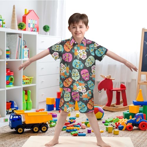 Image of visesunny Little Boys Short Sleeve T-Shirt Beach Shirts Casual Shorts Set Summer Clothes for Kids Outfits