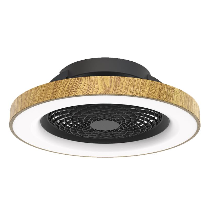 Ventilador TIBET LED 70W negro - madera