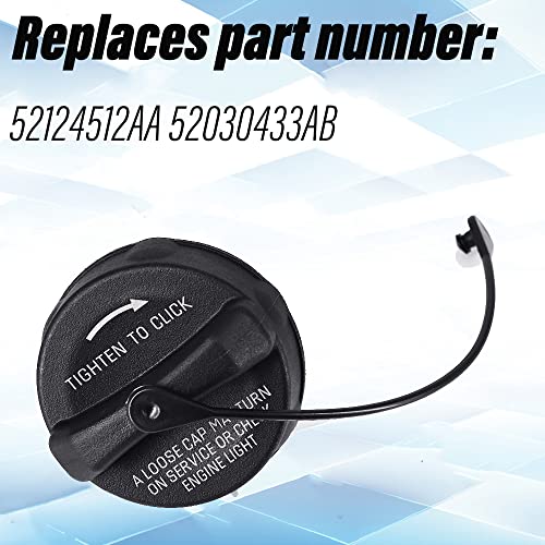 Tampa de combustível 52124512AA 52030433AB compatível com Chrysler Aspen Pacifica Town e Country Voy