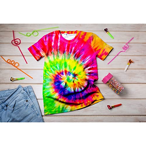 Image of Kids Tie Dye Shirt 6-18 Years Children Hippies Senior Tie-Dye Tee Tshirt for Boys' Girls'