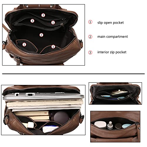 Image of Uromee Backpack Purse for Women Vegan Leather Ladies Fashion Travel Shoulder Bag Convertible