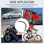 Tire Inflator Extension Tube Tyre Pump Quick Inflation Chuck Adapter Hose Quick-Inflation Clip Connector High-Pressure Tube Car Motorcycle Maintenance Accessories