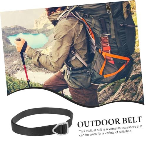 Outdoor Multifunctional Canvas Belt for Men Durable Hiking and Camping Work Belt Sleek for Outdoor Activities and Everyday Use3