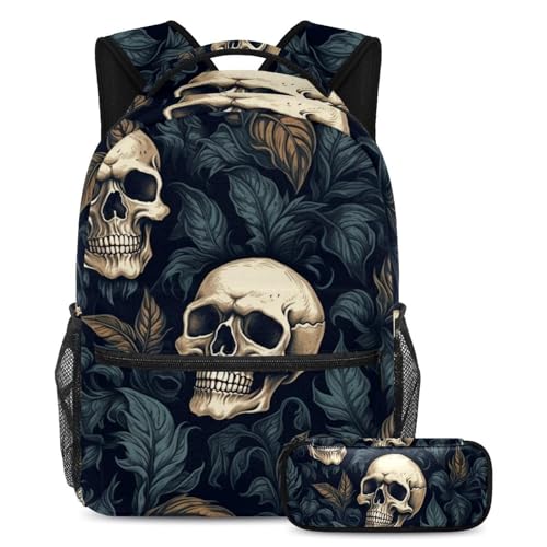 Cartable enfant motif crâne cool large : protégez ses cahiers avec ce sac à dos résistant