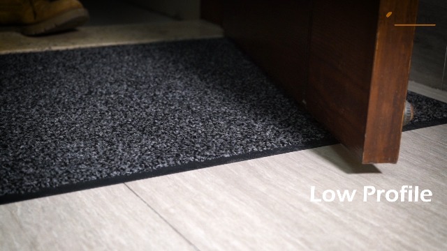 Mibao Front Door Mat, Dirt Trapper Welcome Mat for Outdoor Indoor, Non-Slip Waterproof Doormat, Durable Machine Washable Low Profile Entry Rug for Back Door Outside Patio Porch, 72" x 48", Grey