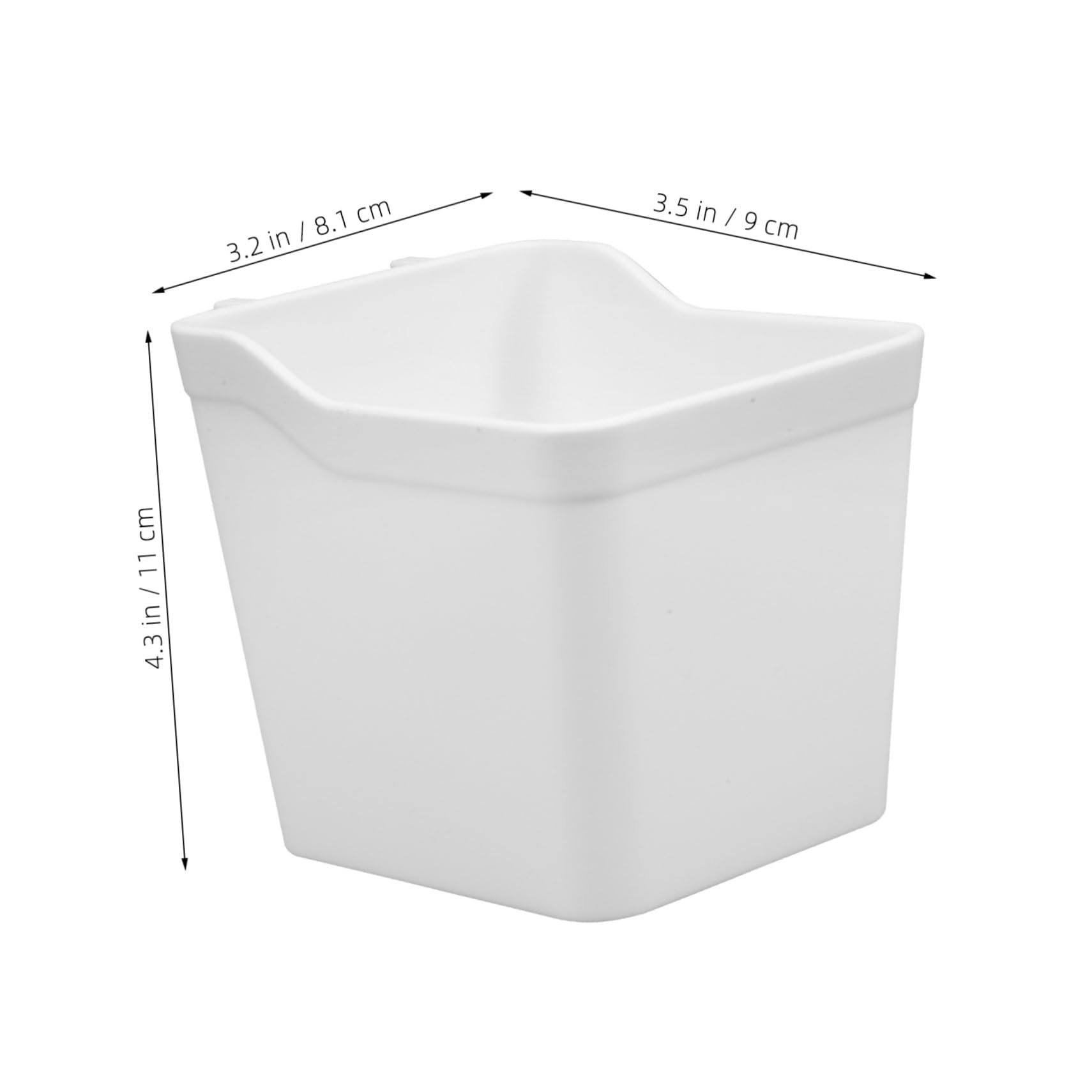 Cabilock Workbench Organizing Cups 6pcs Pegboard Cup Bins Slat Wall Accessory for Craft Room