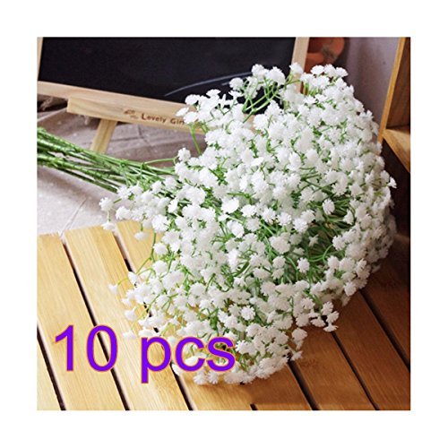 Silk Artificial Baby Breath Gypsophila Flower Wedding Home Decor Gift (10pcs)