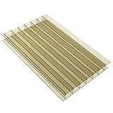 Bronze, 2.1 x 4m (Width x Length) 10mm Multiwall Polycarbonate Sheets Poly Plastic Roof Panel for Lean-to Canopy Conservatory