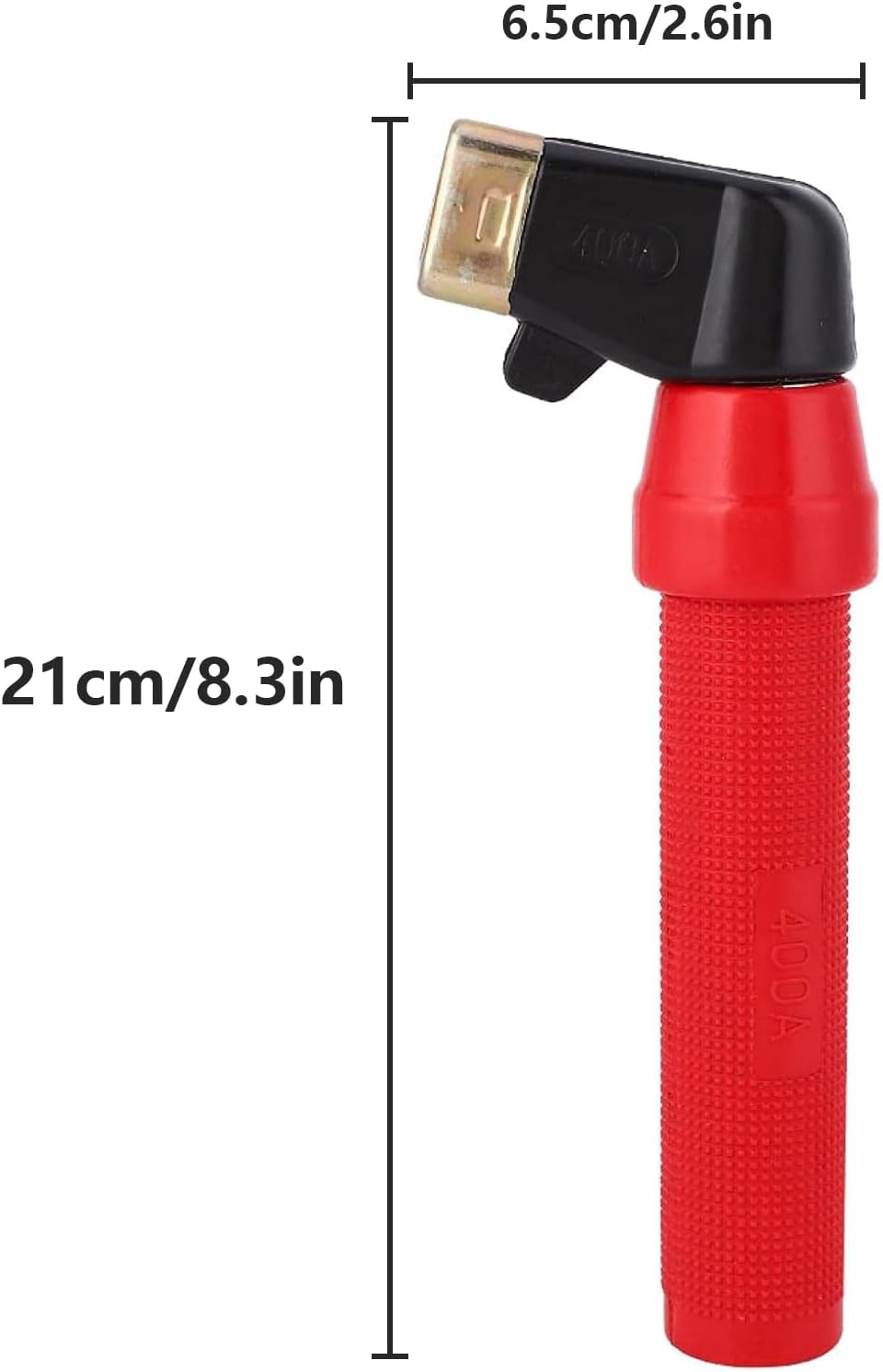 400A Welding Electrode Holder, Pure Copper Arc Rod Welding Electrode Clamp with Insulated Handle, Red Welding Electrode Stick Rod Clamp for Heavy Duty Application