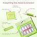 PaintLab Press-On Nails Manicure Kit, Sparkling Dreams, 30-Piece Set, Long-Lasting Fake Nails with Glue, File, Prep Pad & Cuticle Stick