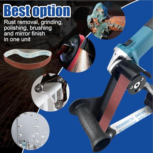 Outil de sablage ergonomique anti-bavure pour meuleuse d'angle