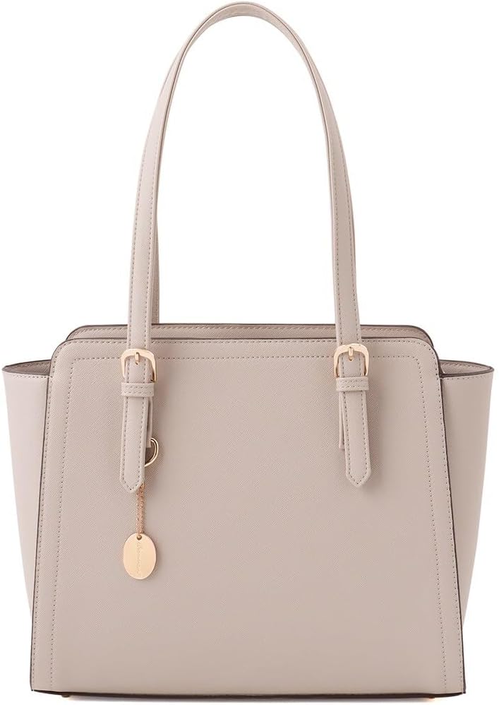 Tote Bag A4 Compatible Commute Office Women's Elegant Shoulder Bag Stands Up Socialite Magazine Featured Belt Handle A4 Tote 2681218766