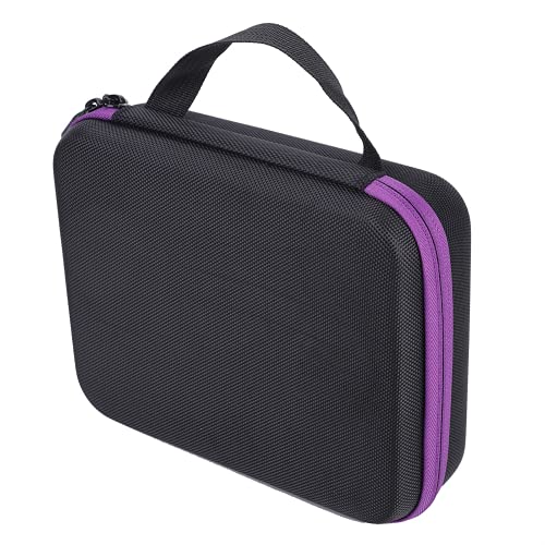 GOWENIC Painting Storage Containers 30 Slots Nylon Case Portable Dustproof for Storing Diamonds Earrings(Purple)