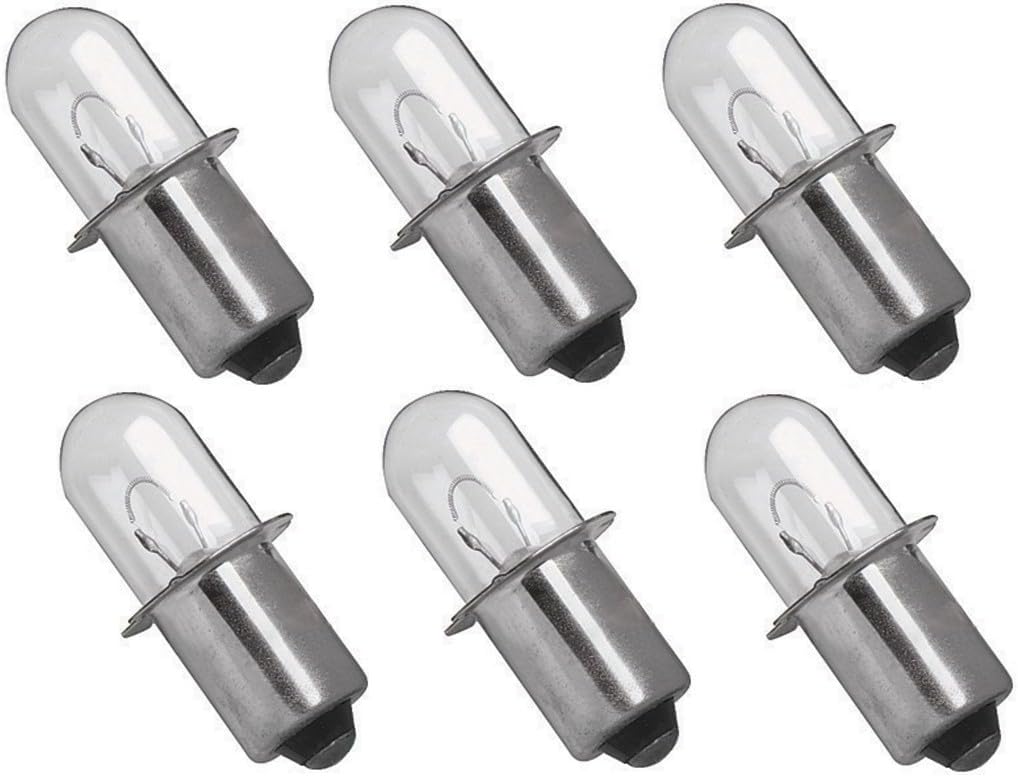 Replacement Compatible with (6) 18v FlashReplacement Xenon Bulb for RYOBI ONE XPR18 P700 P703 P704