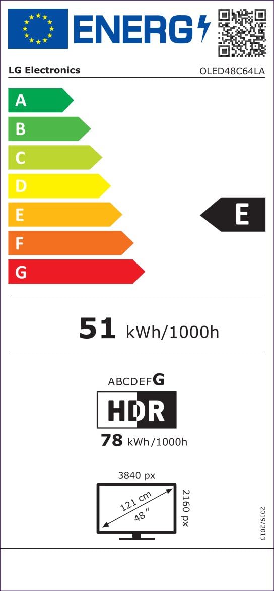LG OLED48C64LA TV 48" 4K OLED evo AI Smart TV, processeur α11 Gen3 AI, 120 Hz (VRR jusqu'à 165 Hz), année modèle 2026