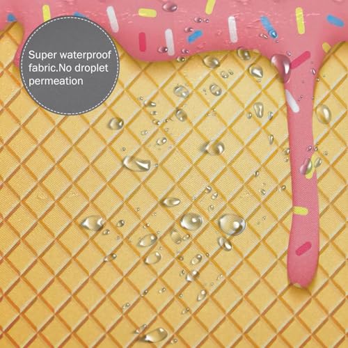 Rideau de douche polyester imprimé avec bouton-pression et accessoires de bain - 7
