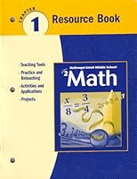 McDougal Littell Middle School Math, Course 2: Resource Book Chapter 1 0618268642 Book Cover