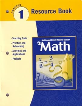 Paperback McDougal Littell Middle School Math, Course 2: Resource Book Chapter 1 Book
