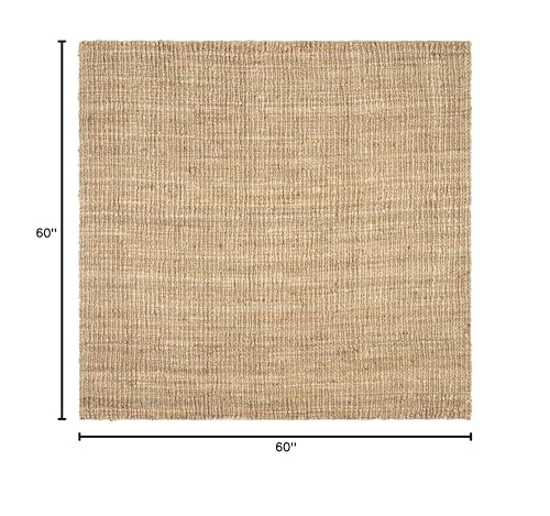 Tapete cuadrado 5' SAFAVIEH fibra natural yute miniatura 2
