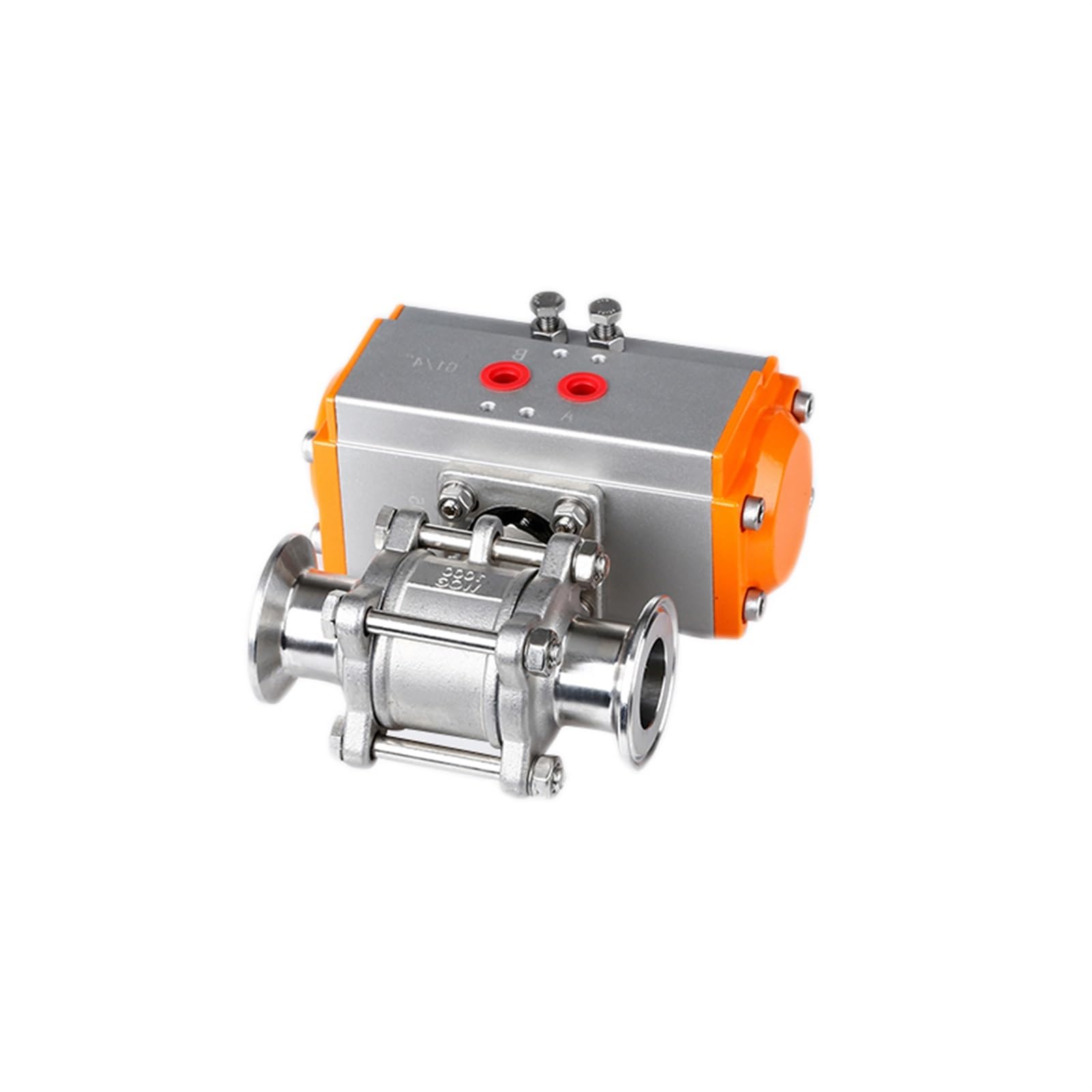 Vanne pneumatique 1 1/4 Tri-clamp inox 304 haute plateforme
