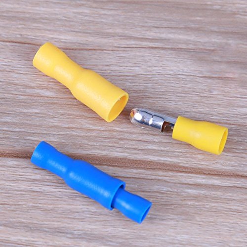 Davitu 720pcs Assorted Insulated Electrical Crimp Terminals Cold Pressing Terminal Electrical Cable Wire Tube Connector - (Color: as show)