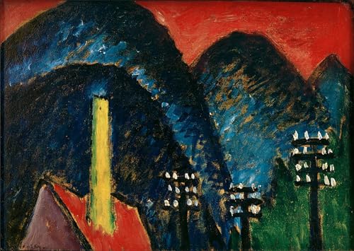 Art Mural Blaue Berge d'Alexej Von Jawlensky - Poster Peinture Graffiti Moderne 60x90