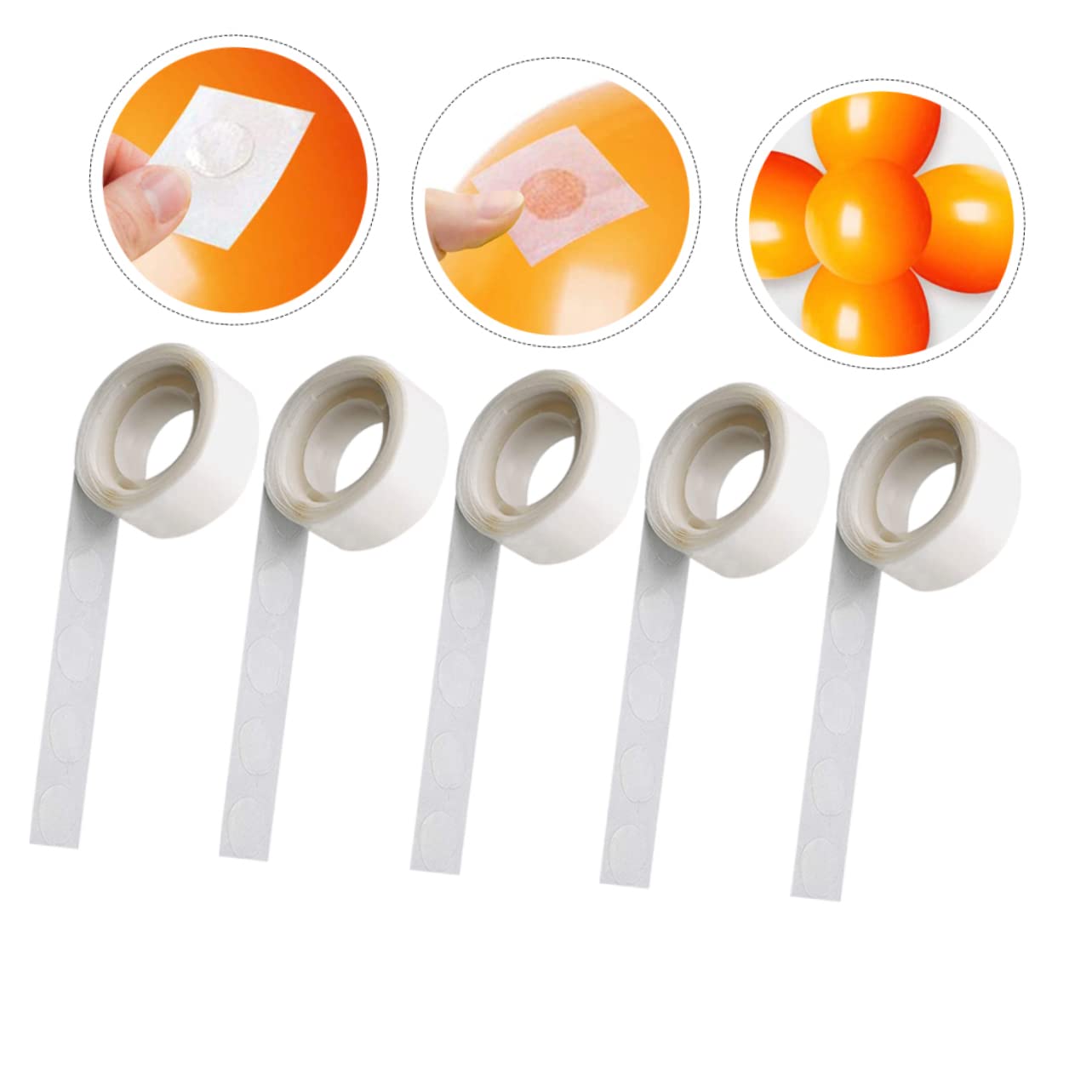15 Rolls Removable Double Sided Glue Point Dots Stickers for Balloon Decorations Clear Adhesive for DIY Projects for Parties Scrapbooks and Crafts