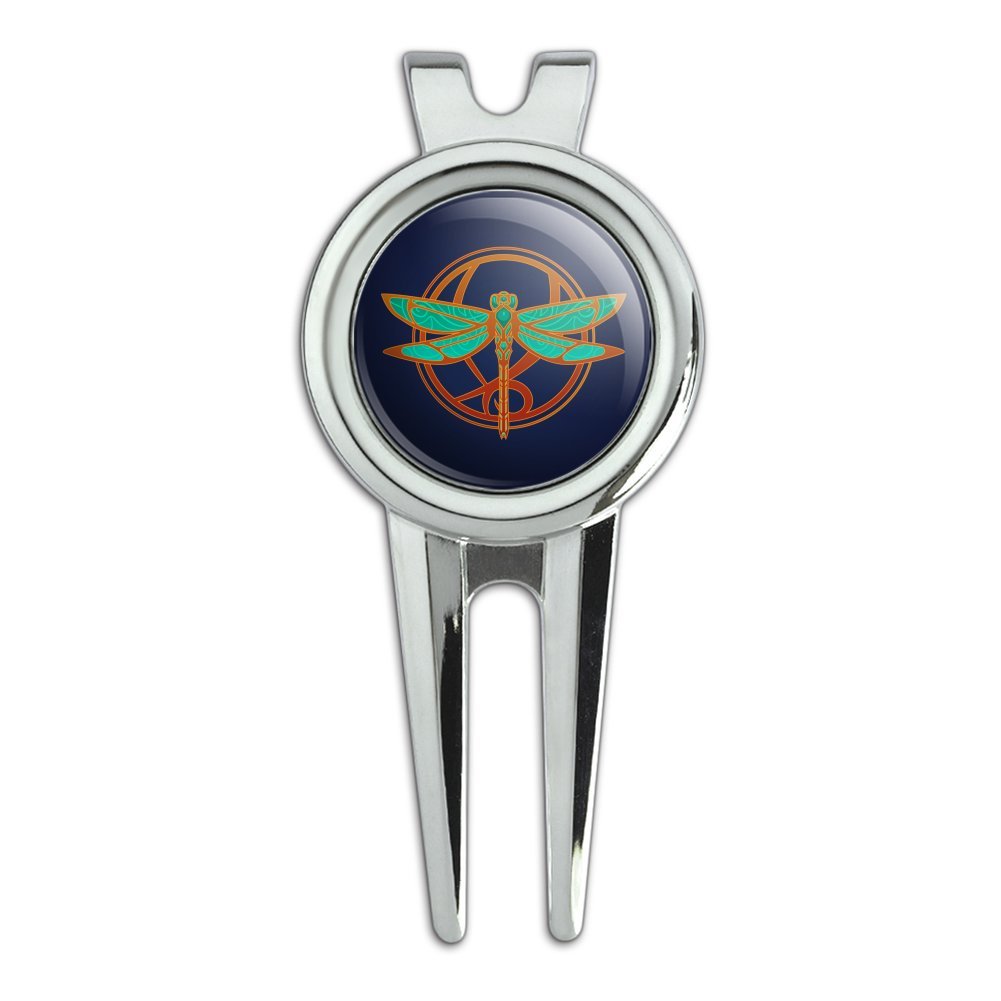 GRAPHICS & MORE Dragonfly Elegant Golf Divot Repair Tool and Ball Marker