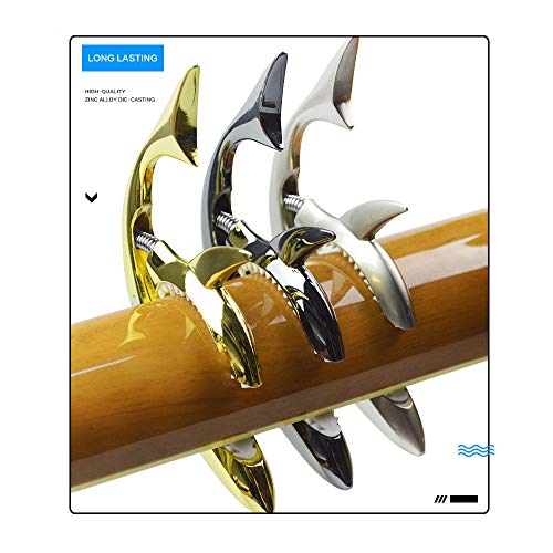MINGZE Capo de Guitare, Shark Alliage de zinc Capodastre de Capo Universel Pour Folk Guitare, Guitare Electrique et… - Les Beatles, Paul McCartney, John Lennon, RIngo Starr, George Harrison MINGZE Capo de Guitare, Shark Alliage de zinc Capodastre de Capo Universel Pour Folk Guitare, Guitare Electrique et… – Image 7