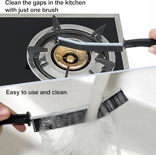 Image of Sovely Gap Cleaning Brush, Bathroom Mini Gap Cleaning Brush, Crevice Clean Corners of Bathroom Kitchen Tiles, Window Slots Pack of 2
