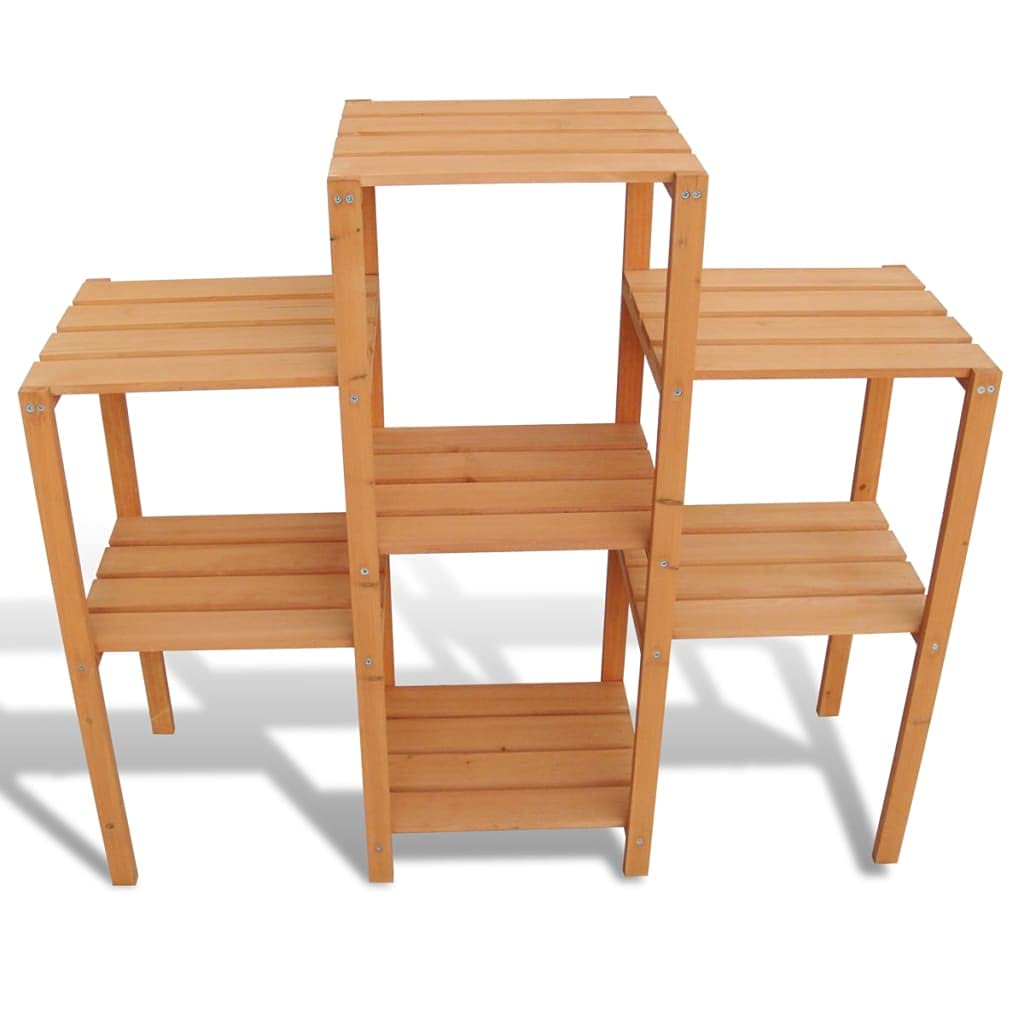 homiuse Pflanzentreppe Garten BlumenstäNder Pflanzenregal Blumenregal BlumenstäNder Holz Blumenhocker Holz Plant Stand Pflanzenregal Indoor Pflanzen StäNder Pflanzentreppe Indoor 97x31x87 cm