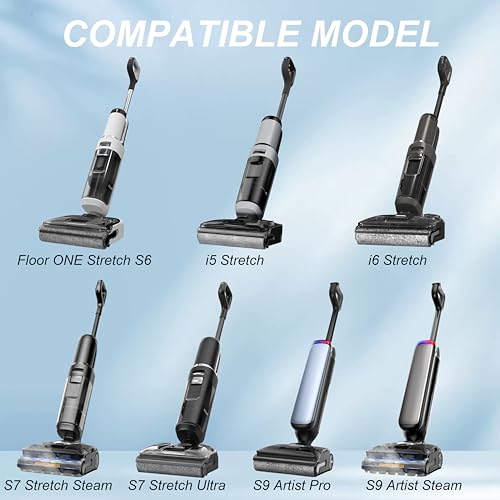 Roller Brush and Filter Replacement Compatible with Tineco Floor One Stretch S6/i5 Stretch/i6 Stretch/S7 Stretch Ultra/S7 Stretch Steam/S9 Artist Steam/Pro Cordless Wet Dry Vacuum Cleaner