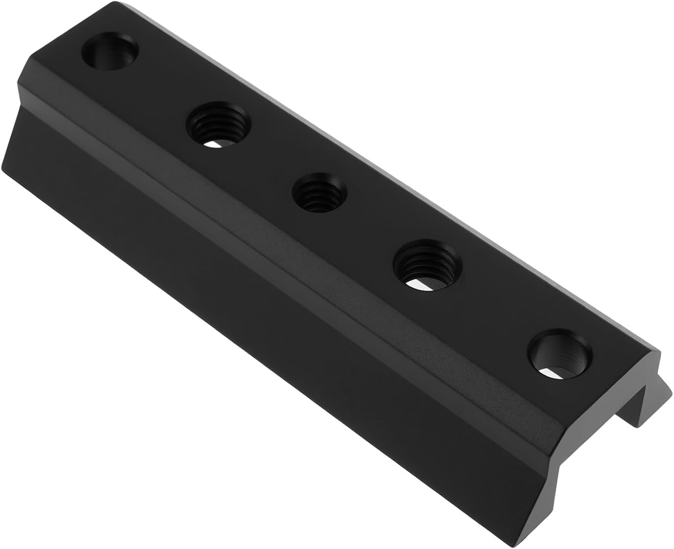 Telescope Dovetail Plate 90mm Finder Scope Guide Base with M8 Holes, 1/4 Hole, 7mm Through Holes for Telescope, Black