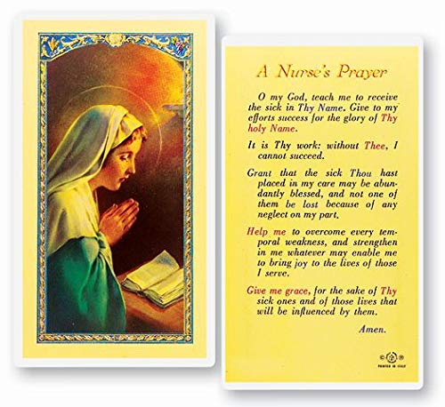 StealStreet SS-Wjh-E24-789 a Nurse's Prayer, Clear Holy Cards