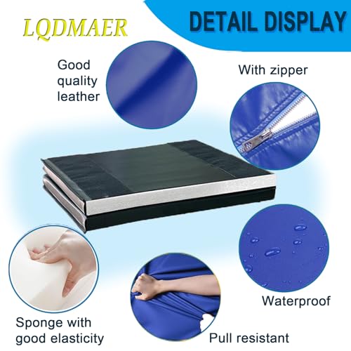 Image of Basketball Wall Panels, 2 inch Thick Wall Pads for Gym, Gym Wall Padding with Waterproof Leather, Anti Collision Padded Foam Mat Protection for Kids Basketball Hoops