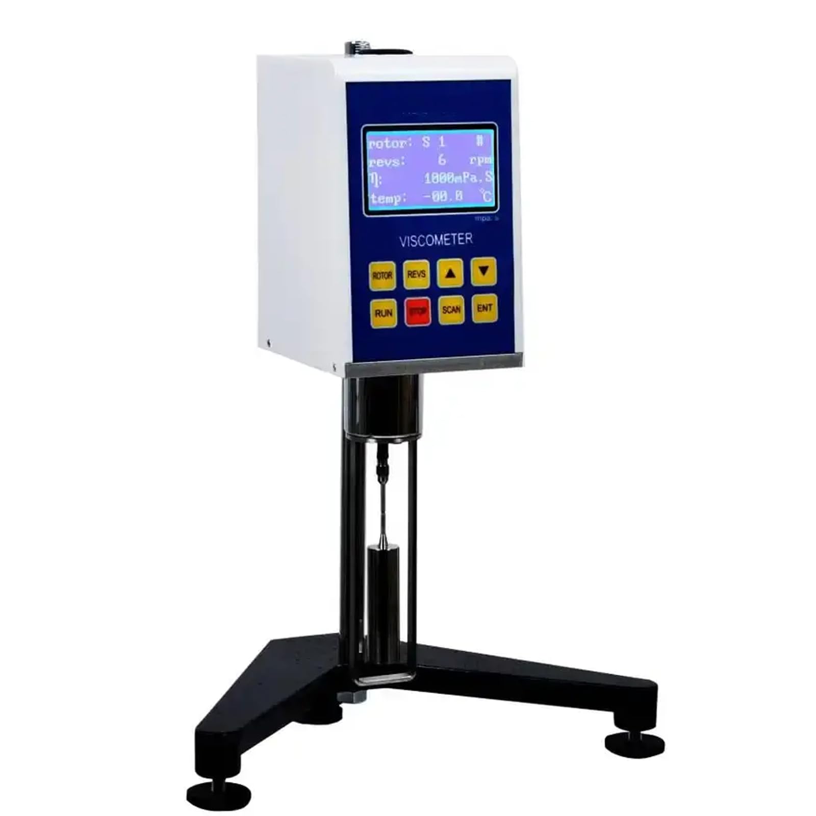 Cyfrowy wiskozymetr obrotowy, wiskozymetr laboratoryjny o wysokiej dokładności z 4 wirnikami, zakres pomiarowy 1-2000000 MPa·S, idealny do atramentów, farb, powłok, klejów, smarów, kosmetyków