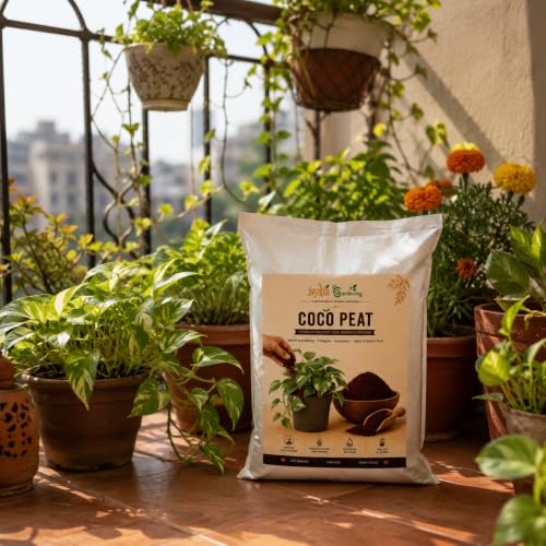 Image of Coco Peat 5kg Organic Coconut Coir Growing Medium | Low EC, Pre-Washed, Loose Texture, For Hydroponics, For Plants & Gardening
